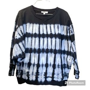 William Rast Black/White Tie Dye Sweatshirt Size M